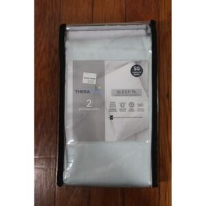NIP Therapedic Sleep Rx Standard Queen Pillowcases 2 Pack Light Blue